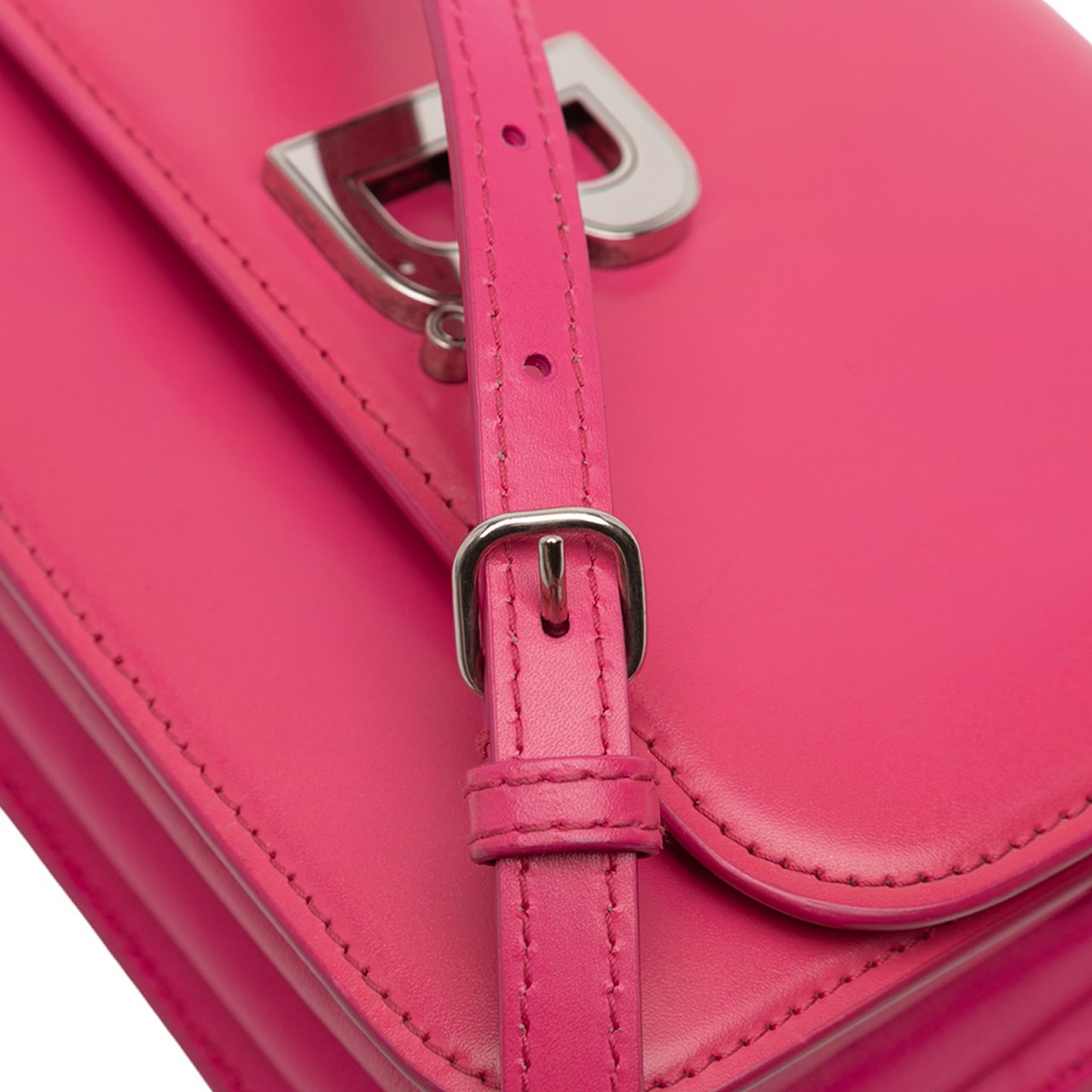 Balenciaga Small Calfskin B Crossbody Roze