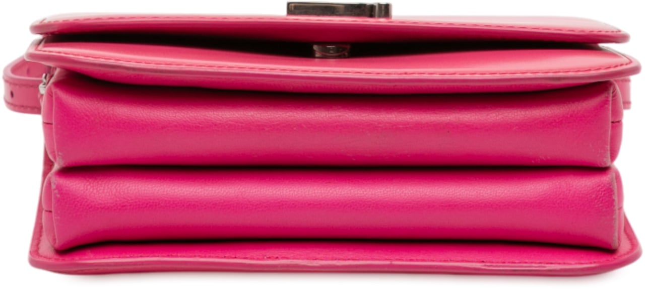 Balenciaga Small Calfskin B Crossbody Roze