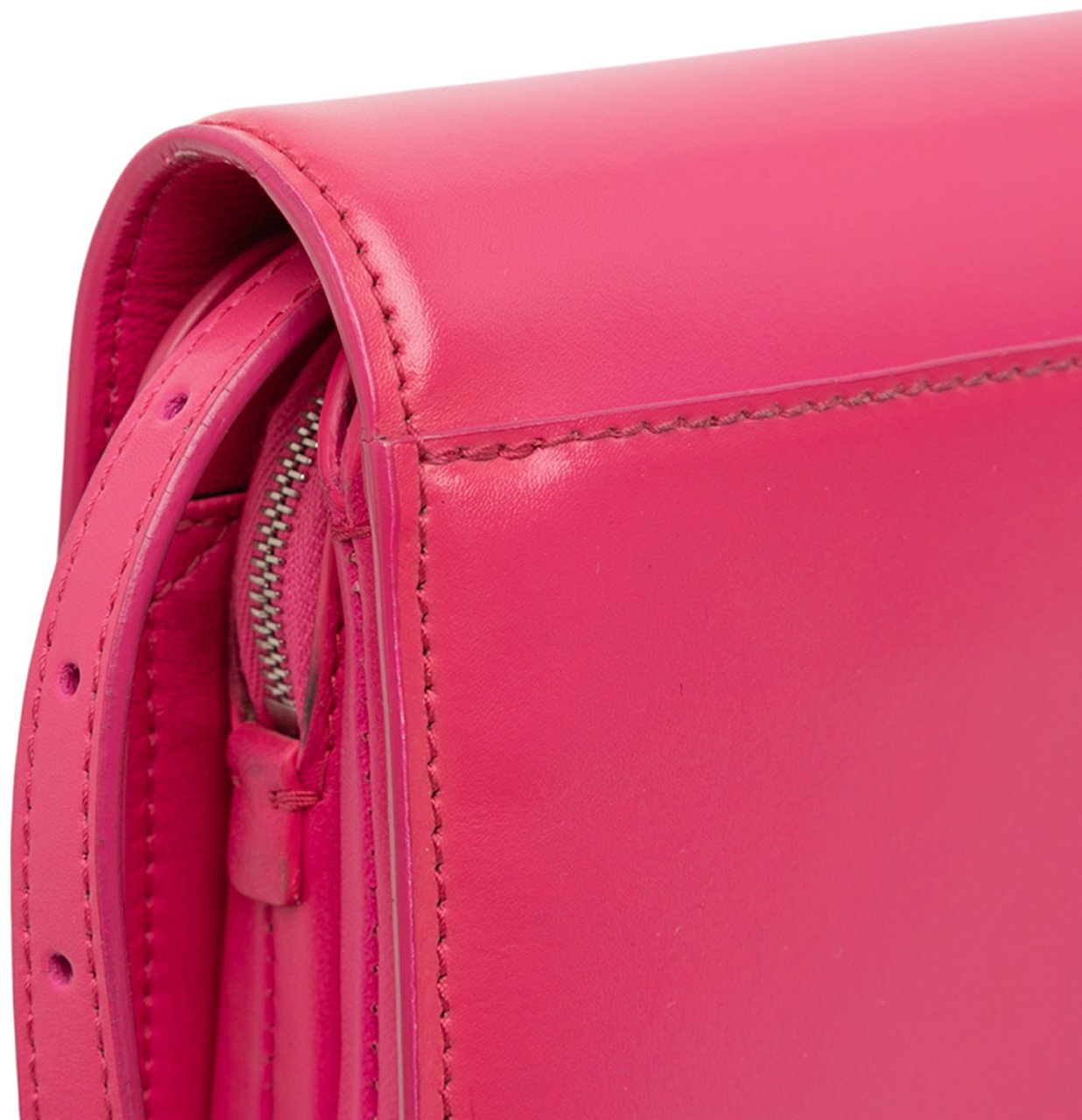 Balenciaga Small Calfskin B Crossbody Roze