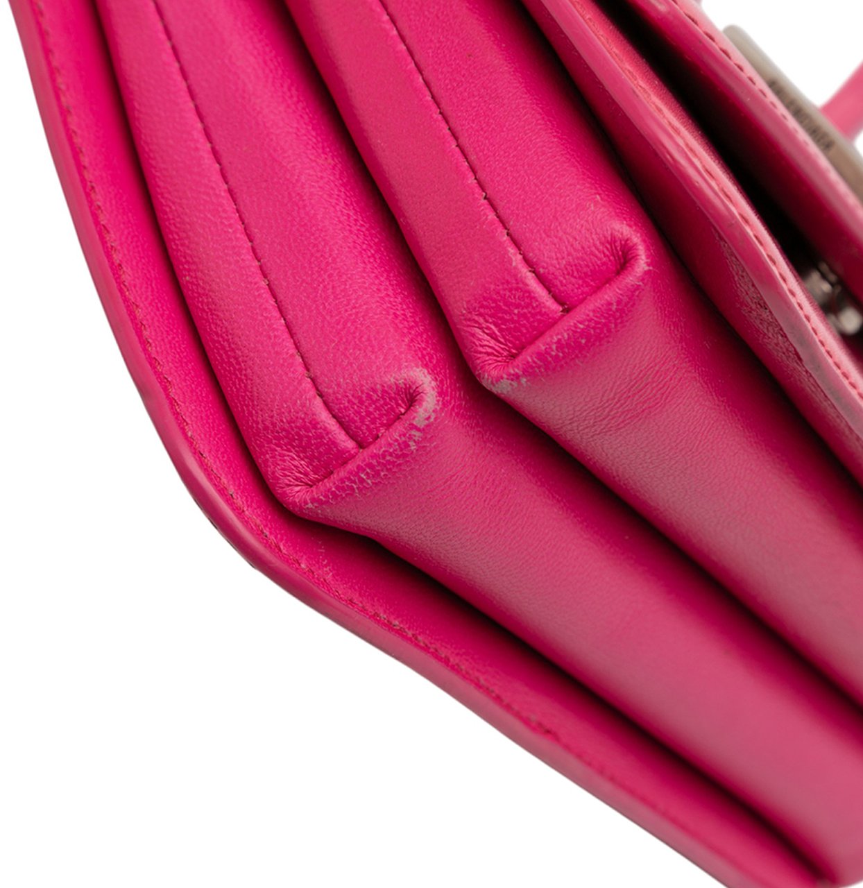 Balenciaga Small Calfskin B Crossbody Roze