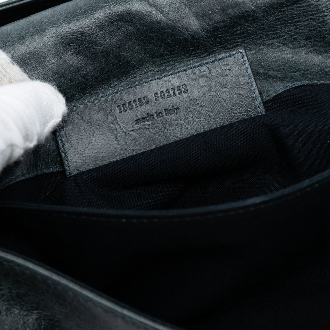 Balenciaga Lambskin Motocross Giant 21 Envelope Clutch Groen