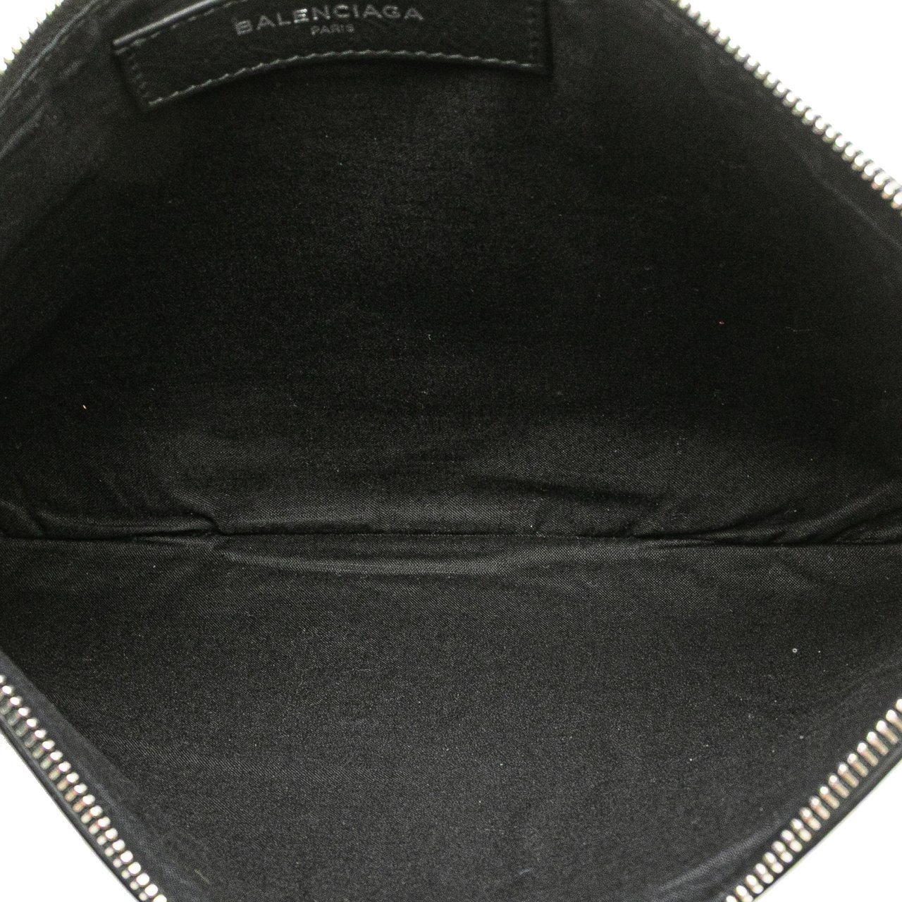 Balenciaga Leather Everyday Clutch Zwart