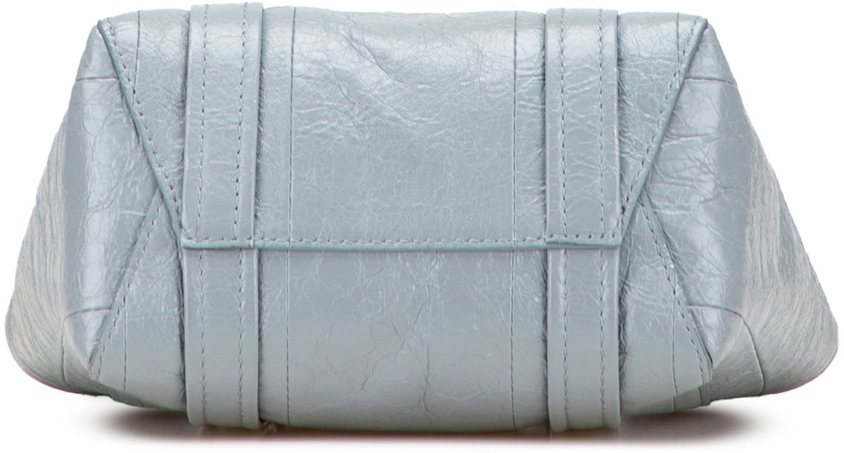 Balenciaga Small Lambskin Barbes North South Shopper Bag Blauw
