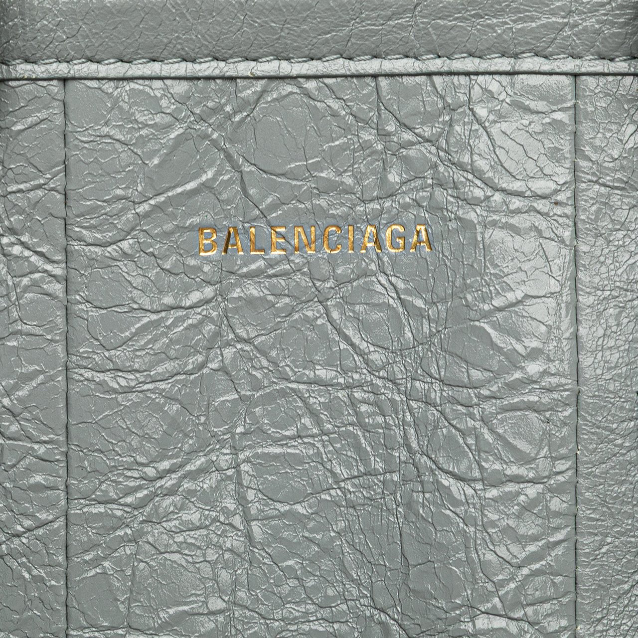 Balenciaga Small Lambskin Barbes North South Shopper Bag Blauw