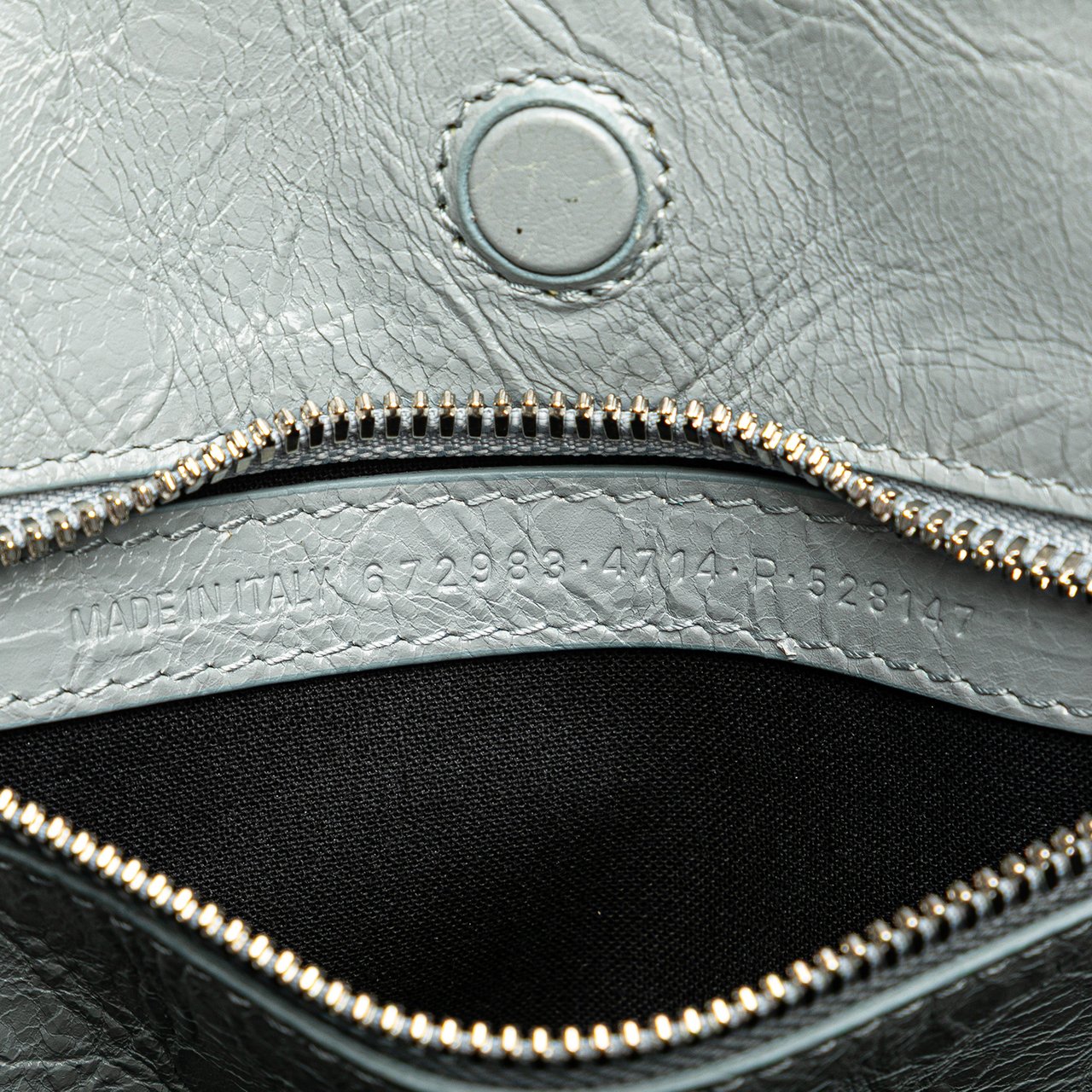 Balenciaga Small Lambskin Barbes North South Shopper Bag Blauw