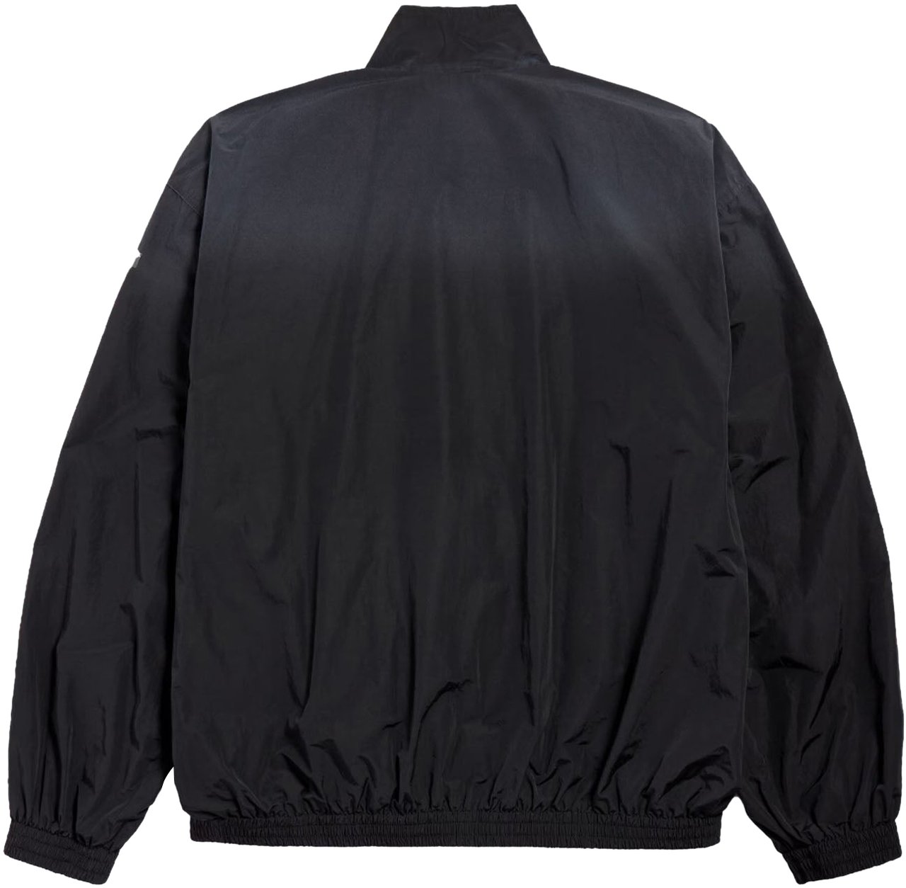 Balenciaga TRANSPARENT TAPE TECHNO COTTON POPLIN TRACK JACKET Zwart