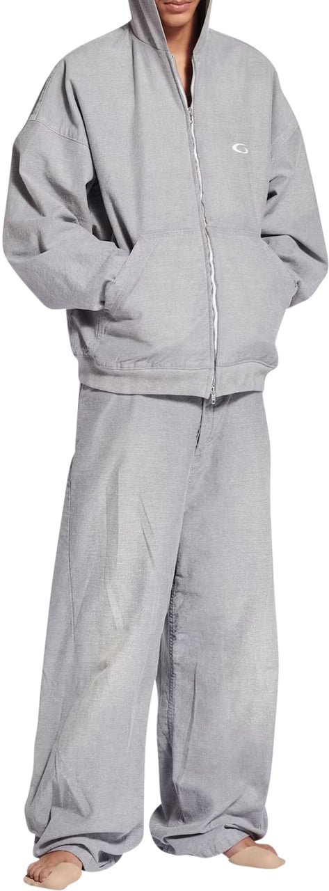 Balenciaga TROMPE L'OEIL OVERSIZED BAGGY PANTS Grijs