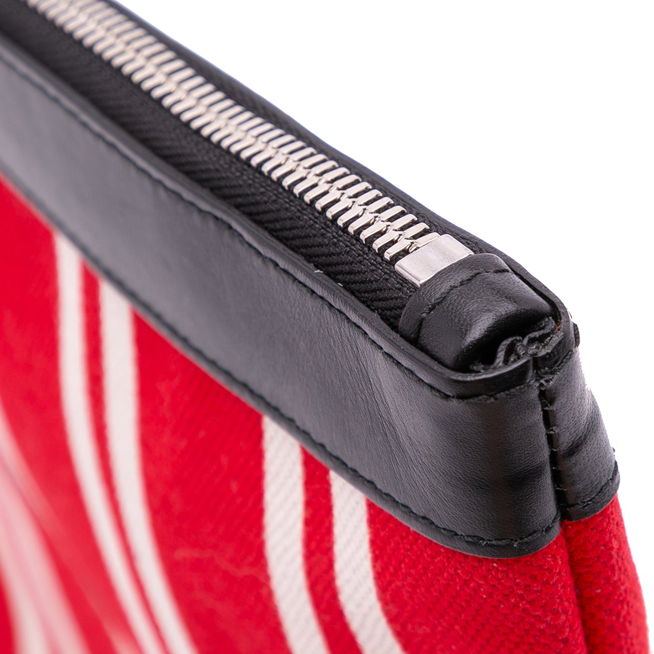 Balenciaga M Canvas Navy Clip Clutch Rood