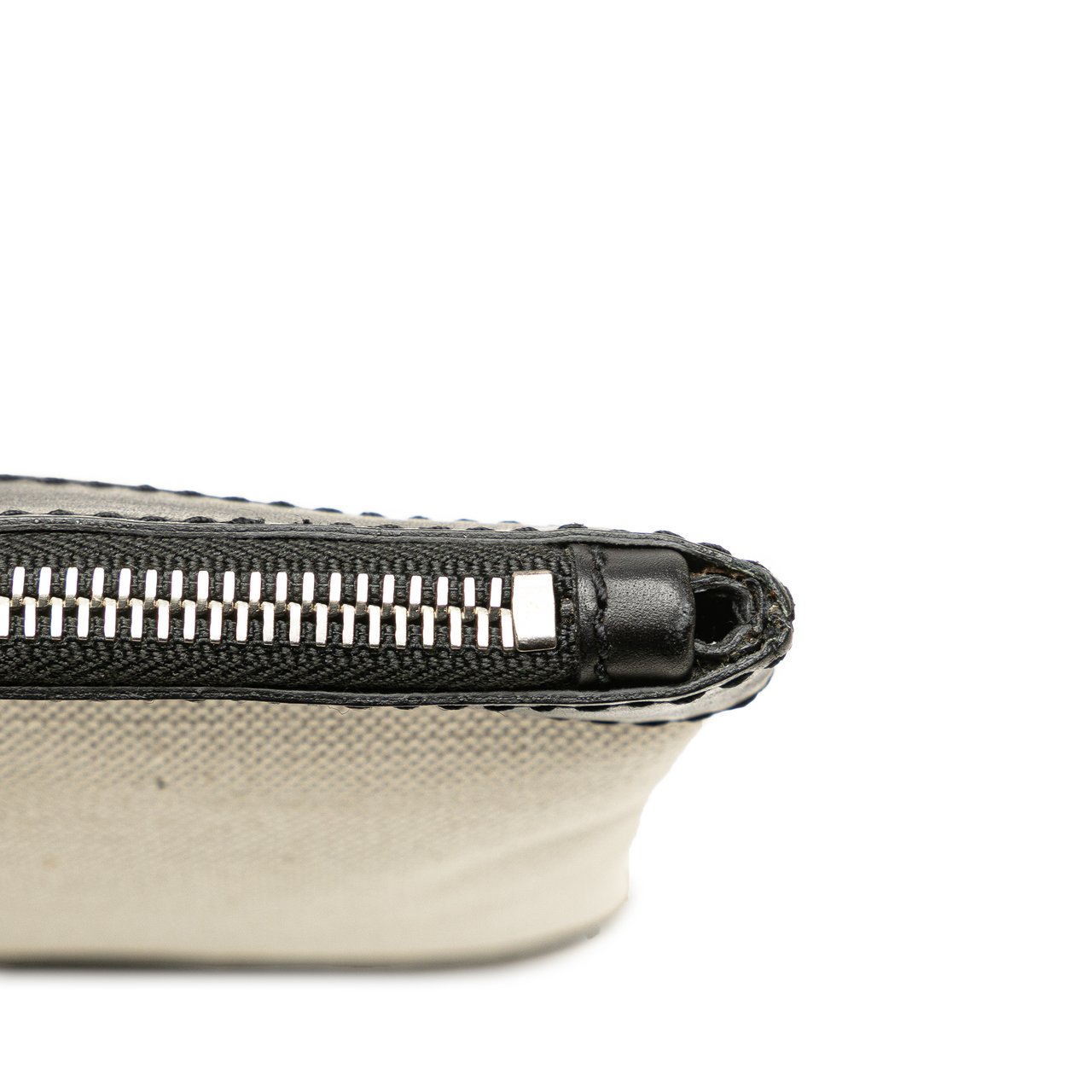 Balenciaga M Canvas Navy Clip Clutch Wit