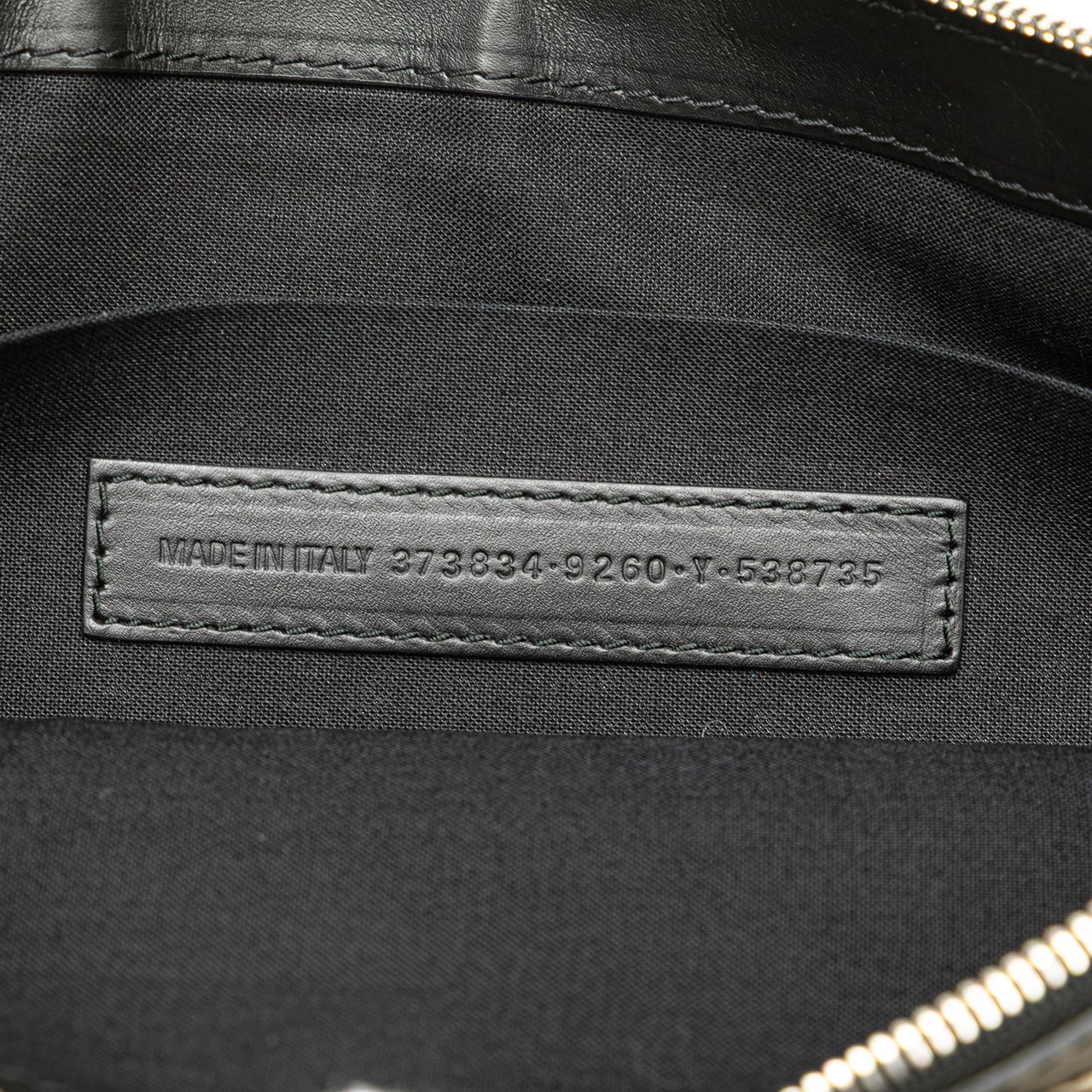 Balenciaga M Canvas Navy Clip Clutch Wit