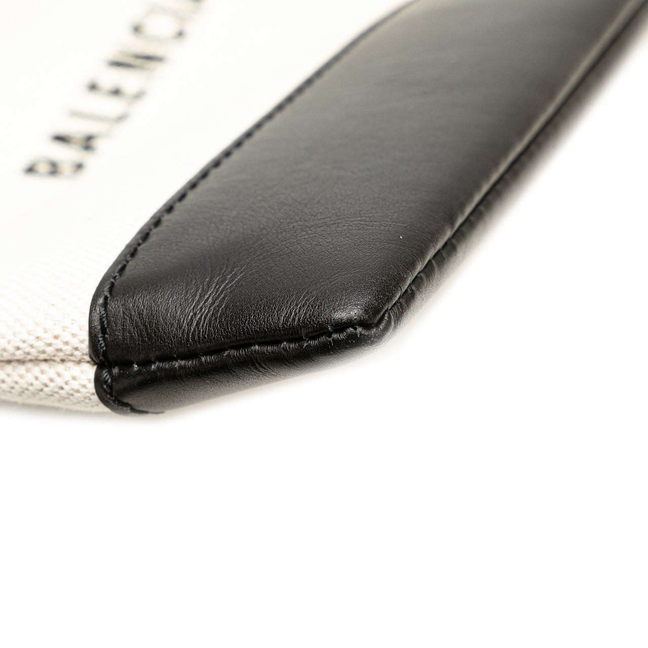 Balenciaga M Canvas Navy Clip Clutch Wit