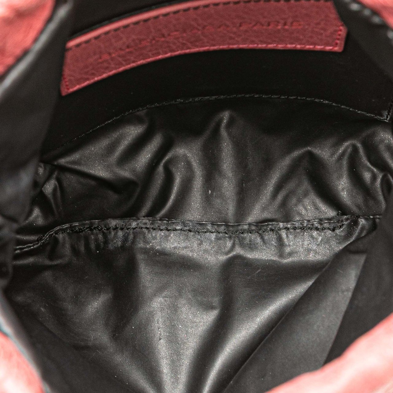 Balenciaga Lambskin Motocross Move On Drawstring Pouch Roze
