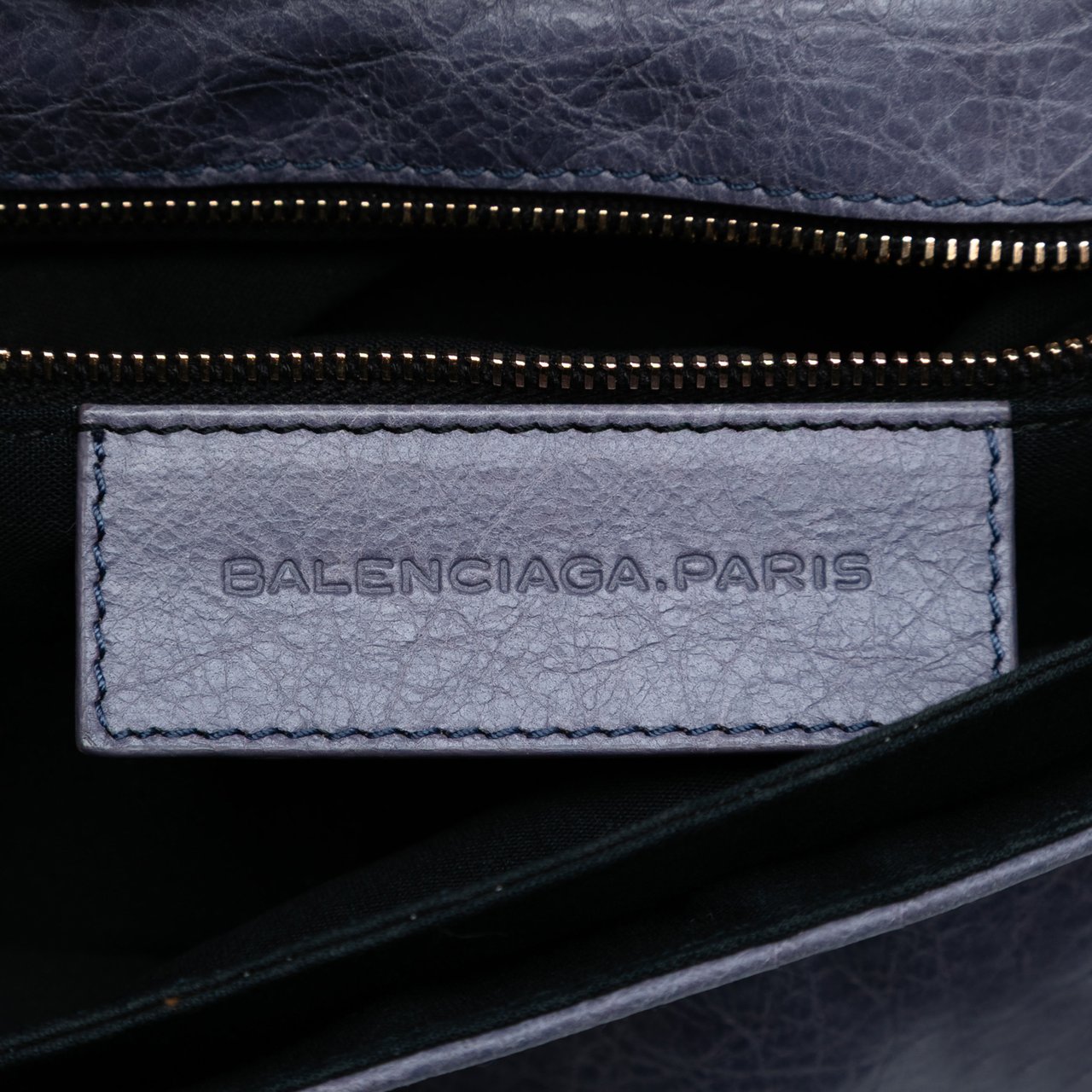 Balenciaga Lambskin Motocross Giant 12 Envelope Clutch Paars
