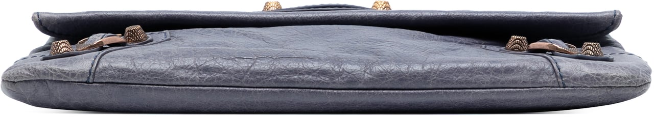 Balenciaga Lambskin Motocross Giant 12 Envelope Clutch Paars