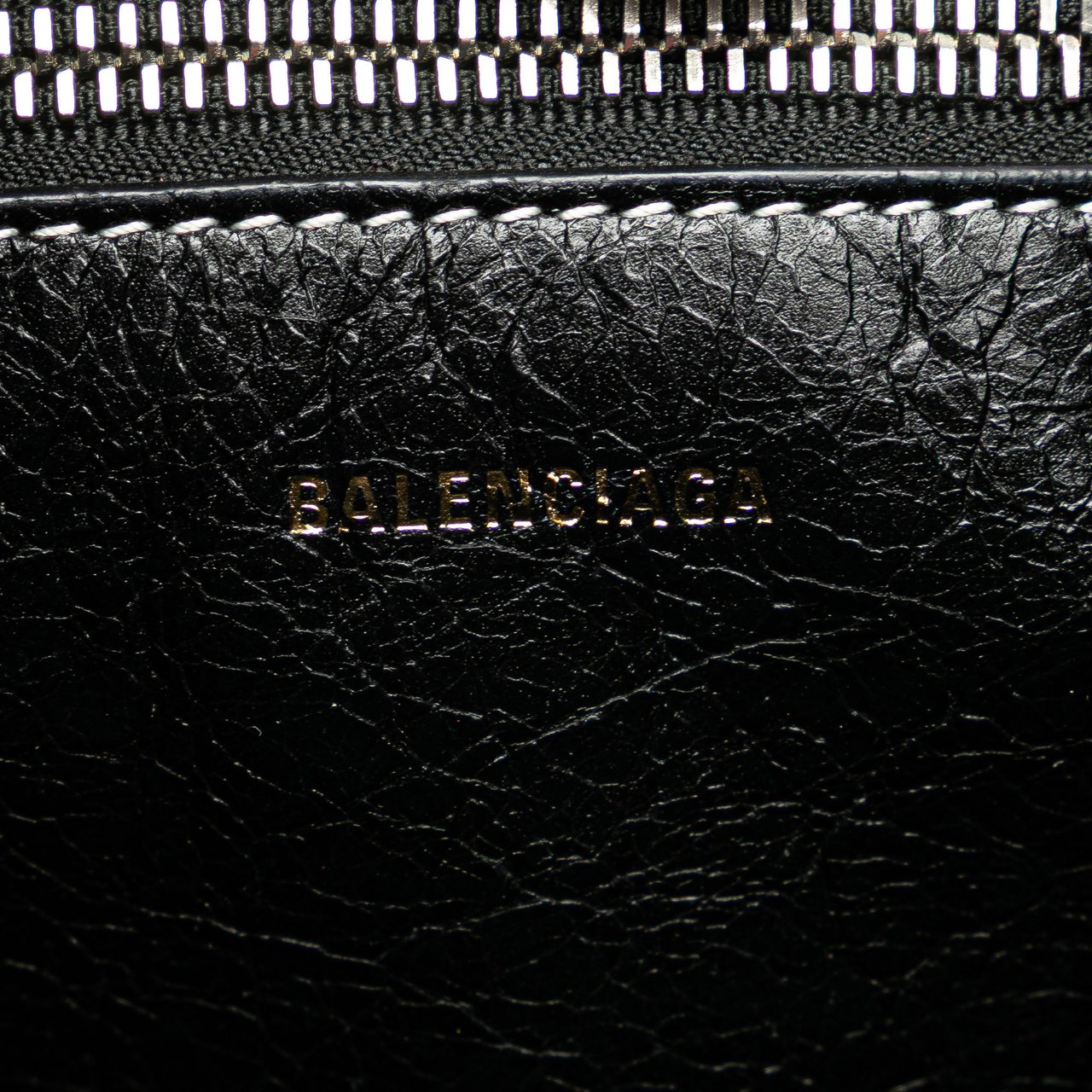 Balenciaga Small Lambskin Barbes East West Striped Shopper Tote Roze