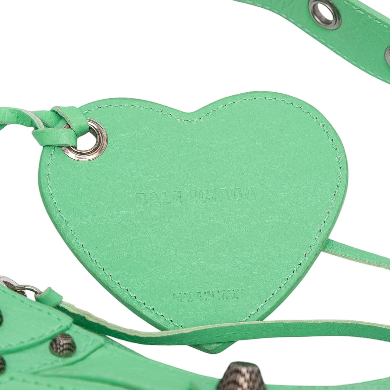 Balenciaga Lambskin Motocross Le Cagole XS Groen