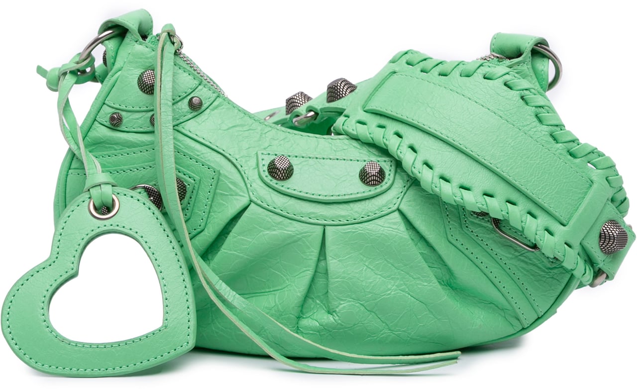 Balenciaga Lambskin Motocross Le Cagole XS Groen