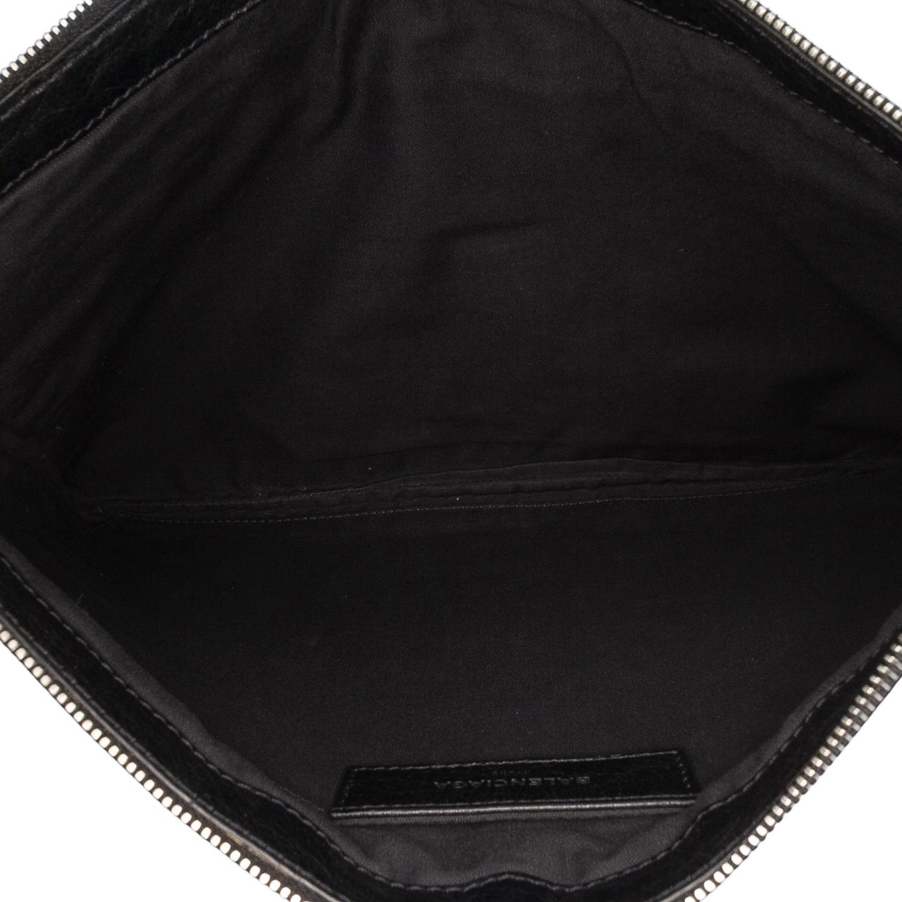 Balenciaga Lambskin Motocross Classic Clip L Clutch Zwart