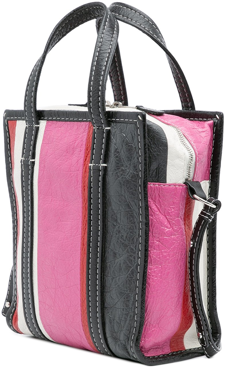 Balenciaga XS Lambskin Bazar Shopper Satchel Roze