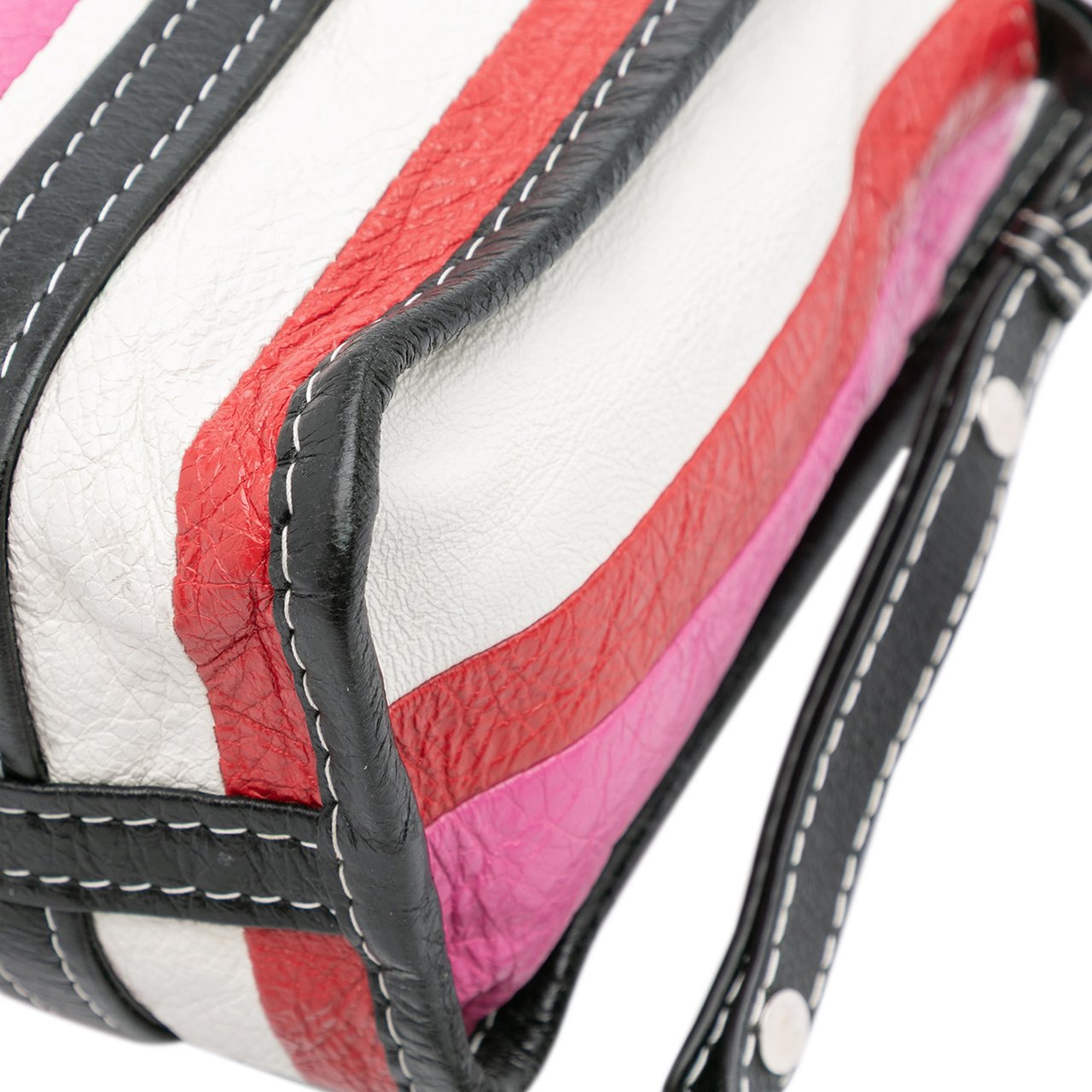 Balenciaga XS Lambskin Bazar Shopper Satchel Roze