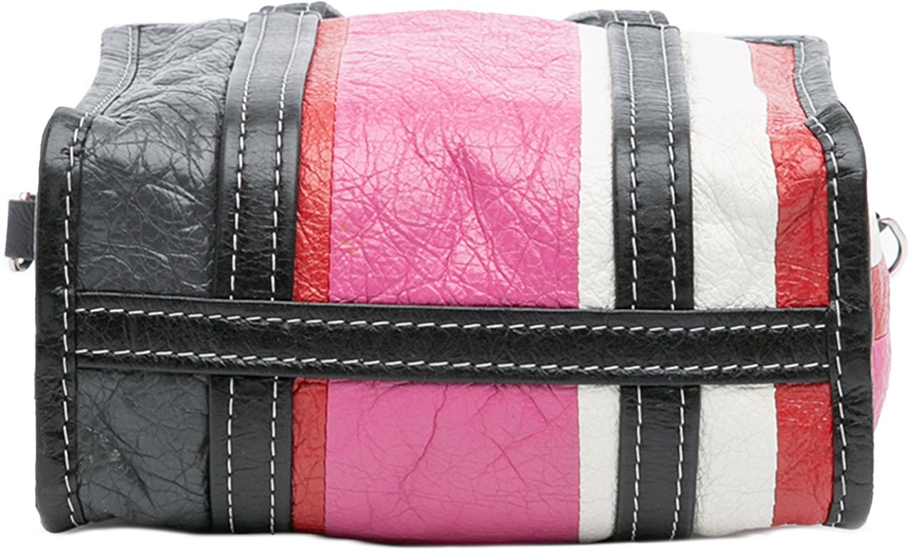 Balenciaga XS Lambskin Bazar Shopper Satchel Roze