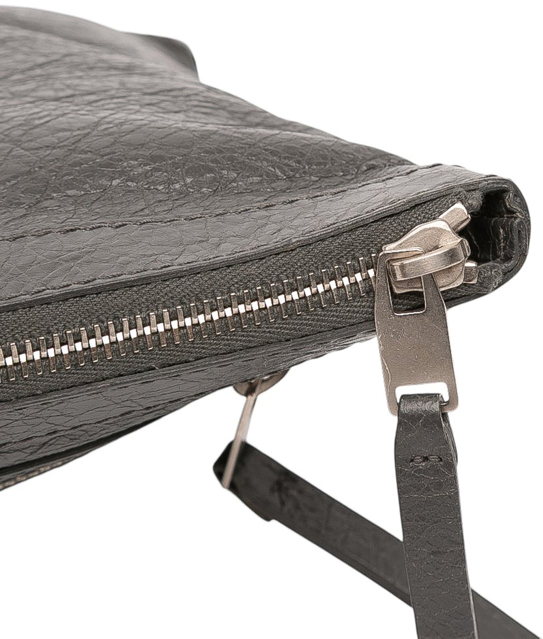 Balenciaga Lambskin Motocross Classic Clip L Clutch Zwart