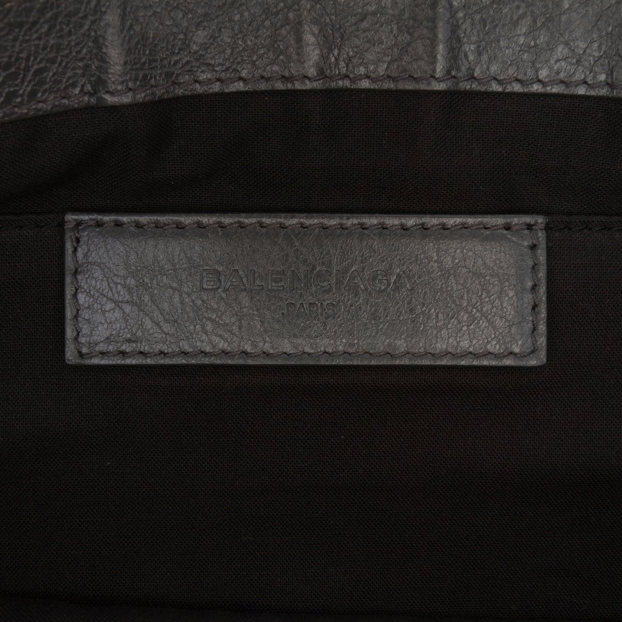 Balenciaga Lambskin Motocross Classic Clip L Clutch Zwart