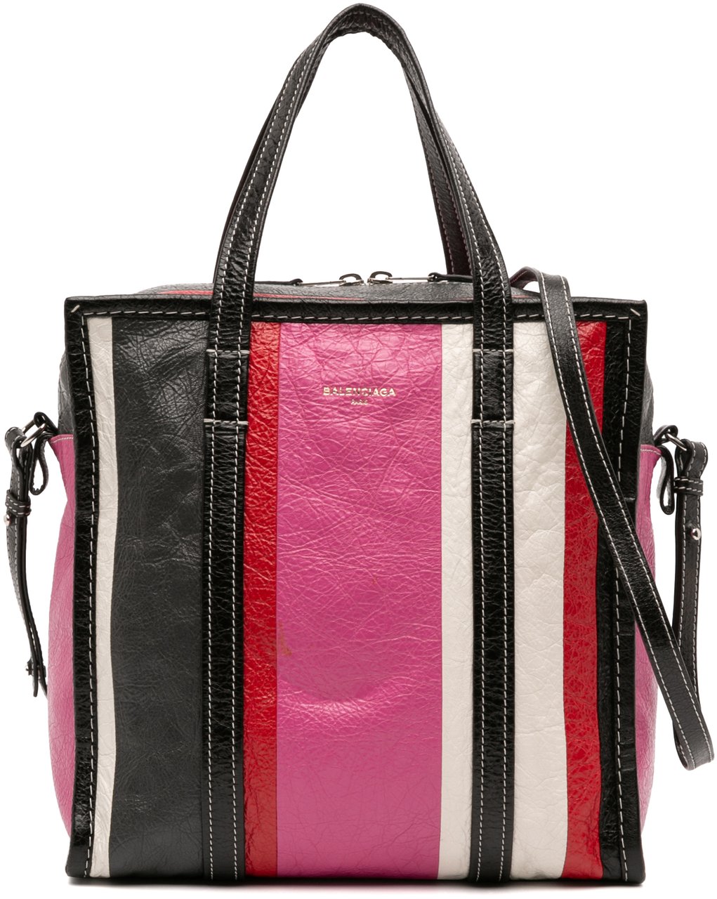 Balenciaga S Lambskin Bazar Shopper Satchel Roze