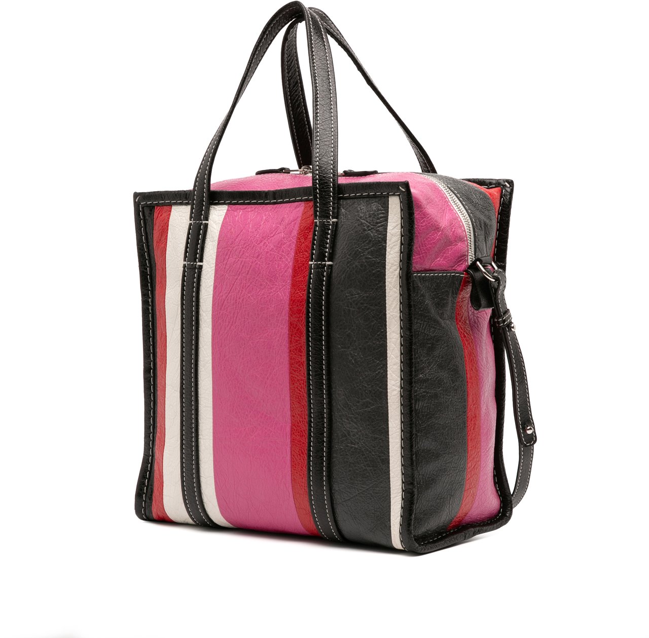 Balenciaga S Lambskin Bazar Shopper Satchel Roze