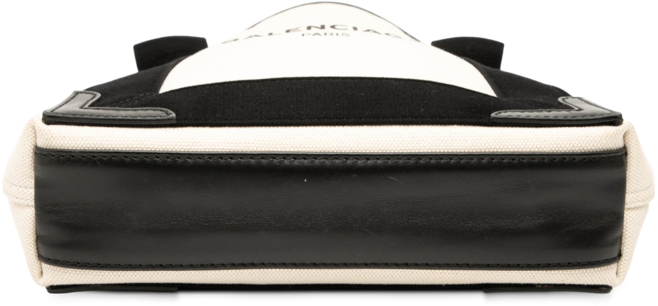 Balenciaga Canvas Navy Cabas XS Wit