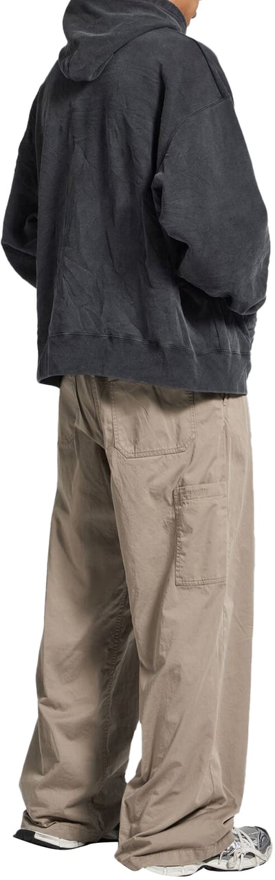 Balenciaga Oversized hoodie met gewassen Crayon Loop-logo Donkergrijs