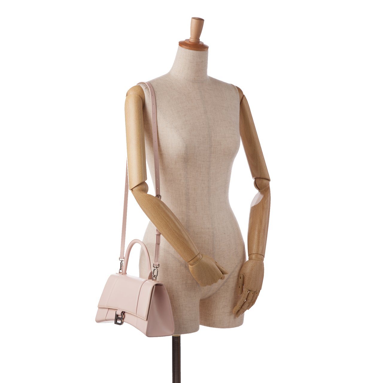 Balenciaga Hourglass S Satchel Roze