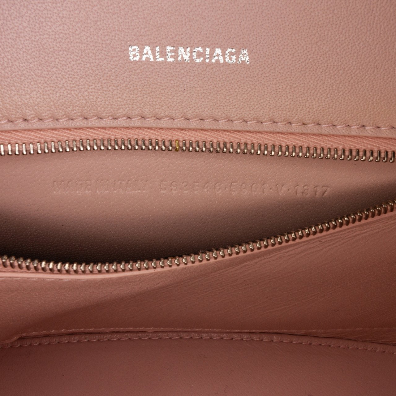 Balenciaga Hourglass S Satchel Roze