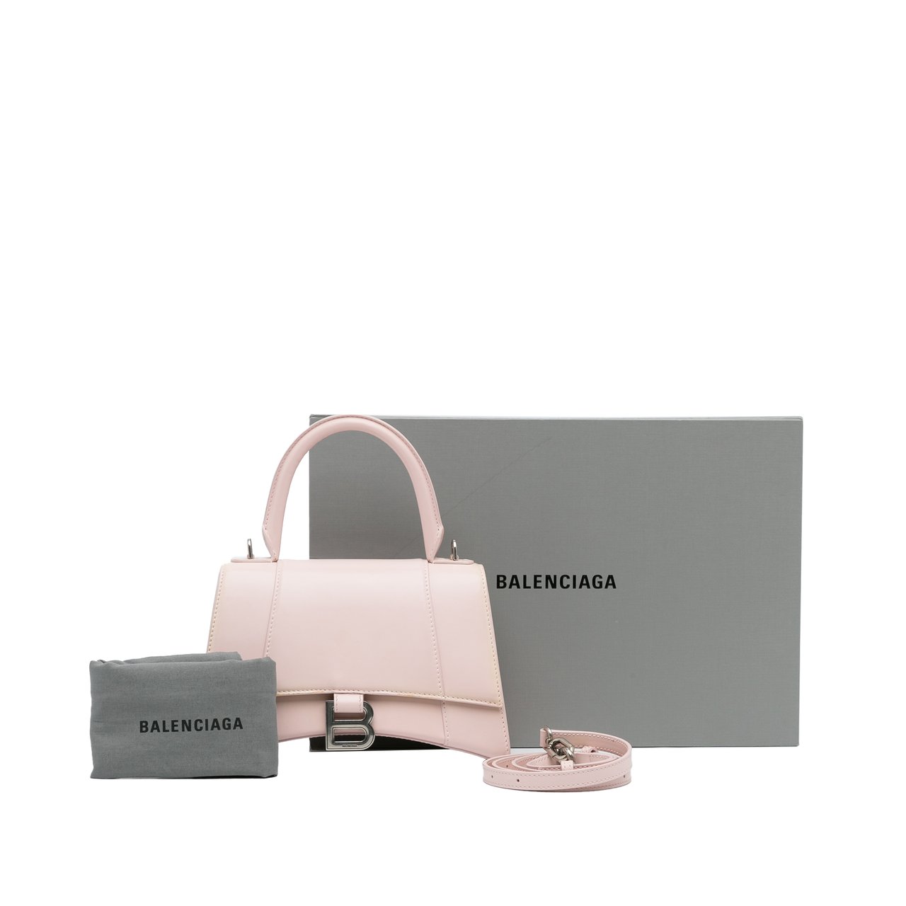 Balenciaga Hourglass S Satchel Roze