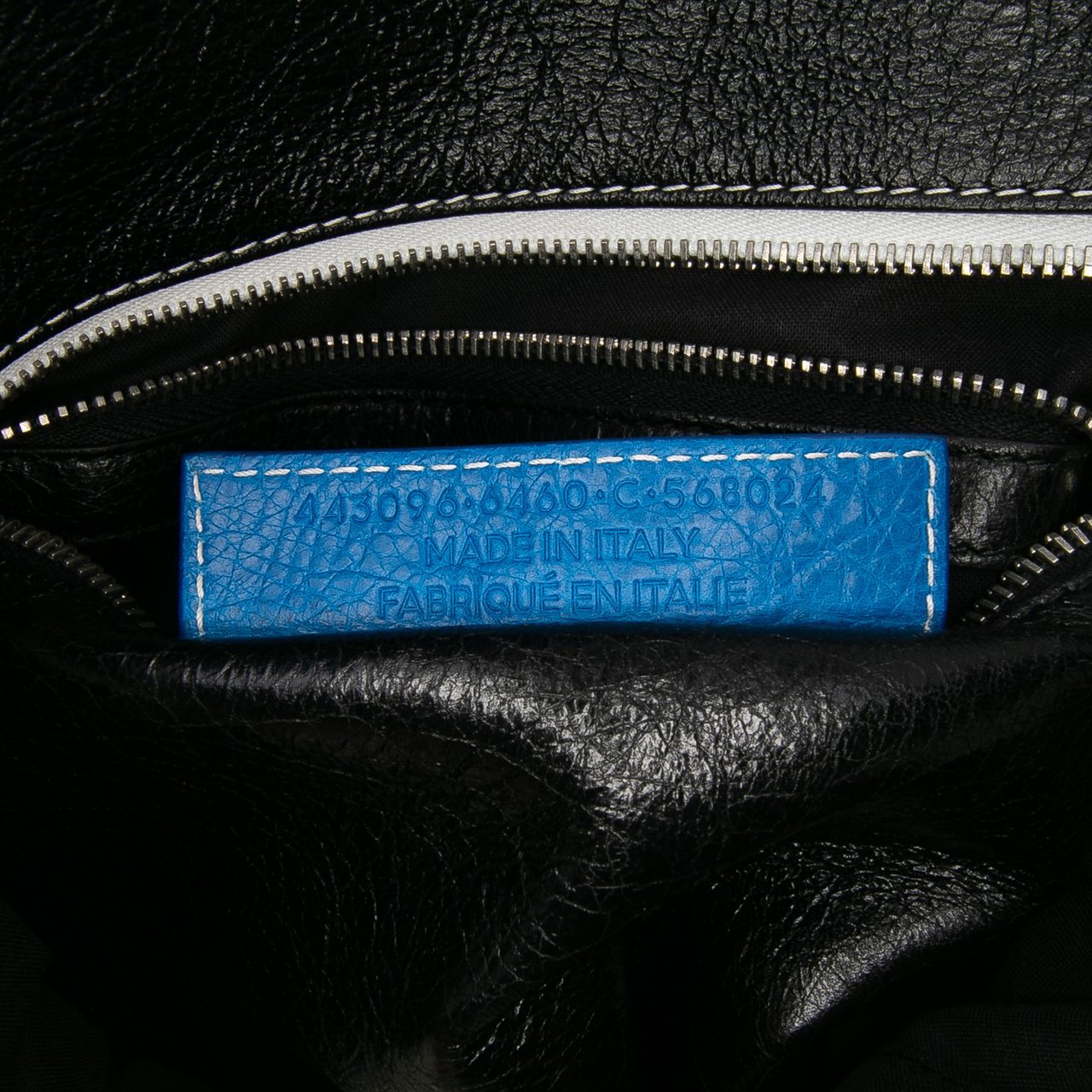 Balenciaga S Lambskin Bazar Shopper Satchel Blauw