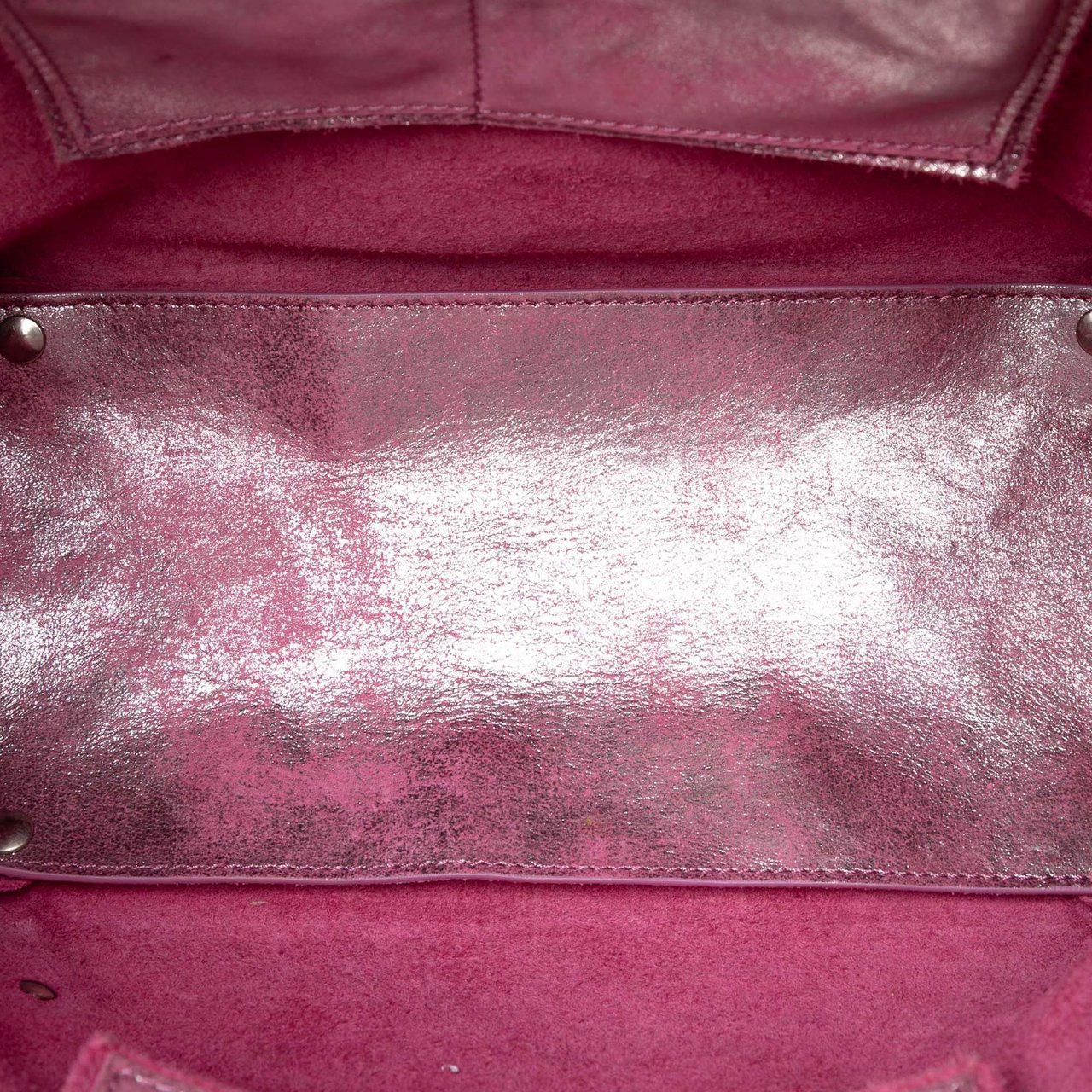 Balenciaga Metallic Leather Papier A5 Tote Roze