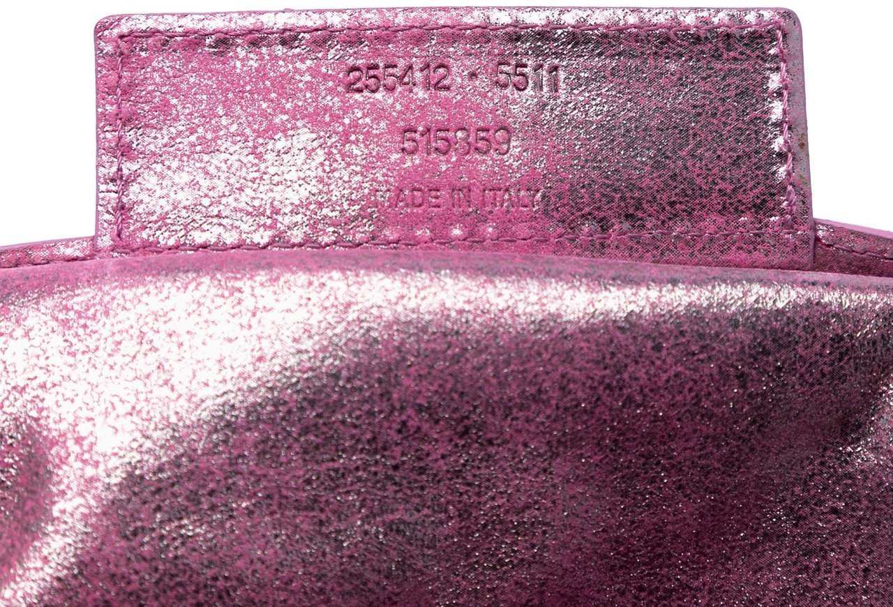 Balenciaga Metallic Leather Papier A5 Tote Roze
