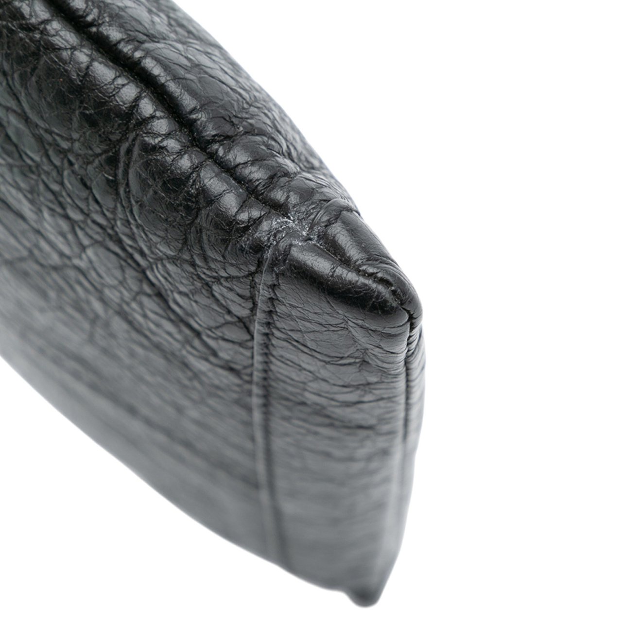 Balenciaga Lambskin Motocross Classic Clip S Clutch Zwart