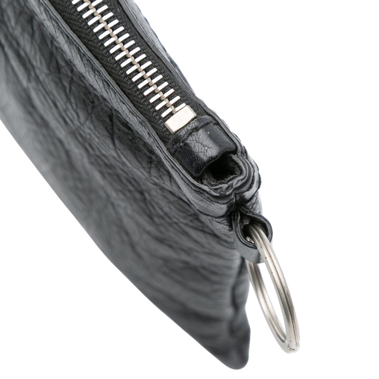 Balenciaga Lambskin Motocross Classic Clip S Clutch Zwart