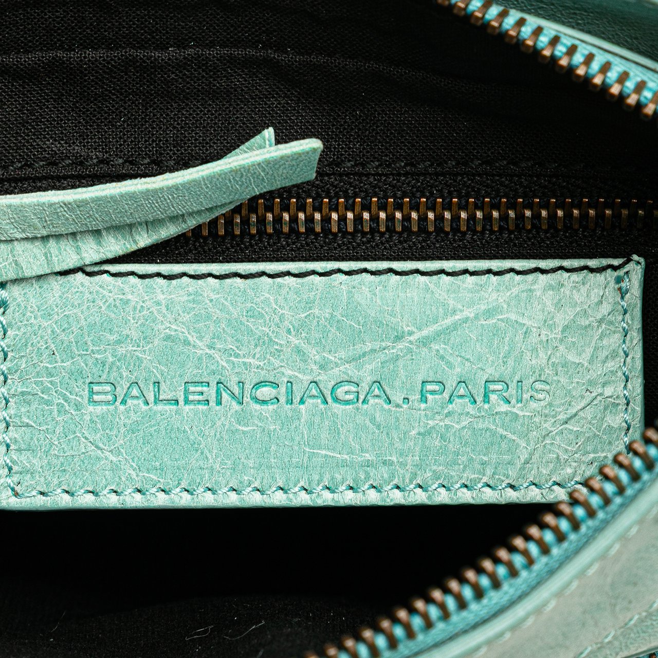 Balenciaga Lambskin Motocross Classic Hip Pochette Blauw