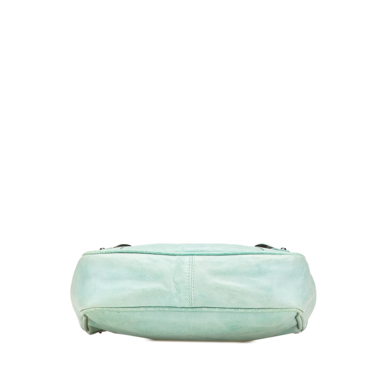 Balenciaga Lambskin Motocross Classic Hip Pochette Blauw
