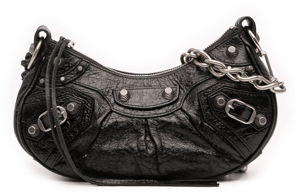 Balenciaga Lambskin Motocross Le Cagole XS Zwart