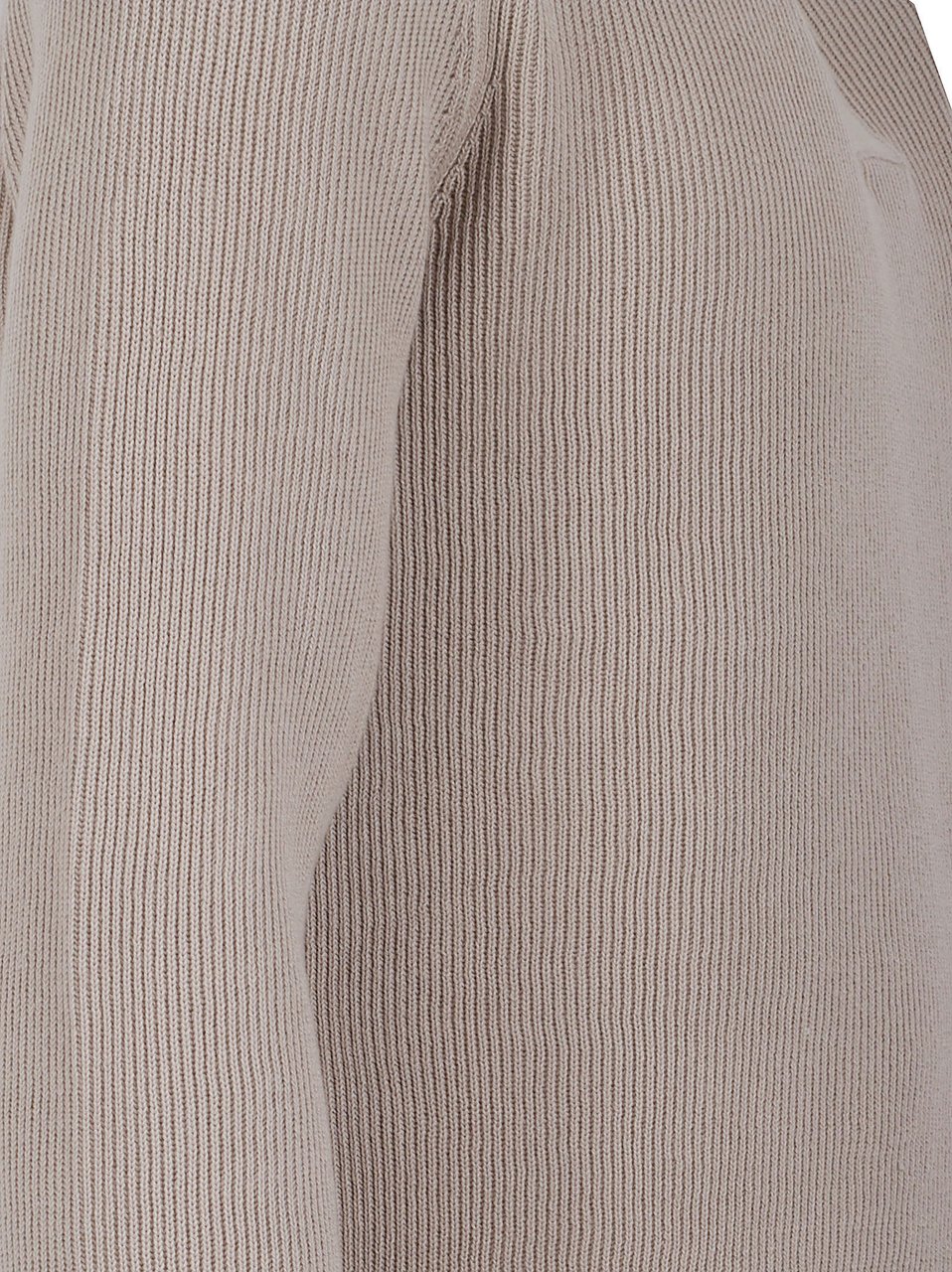 Ballantyne Ribbed Knit Sweater with High Collar Grijs