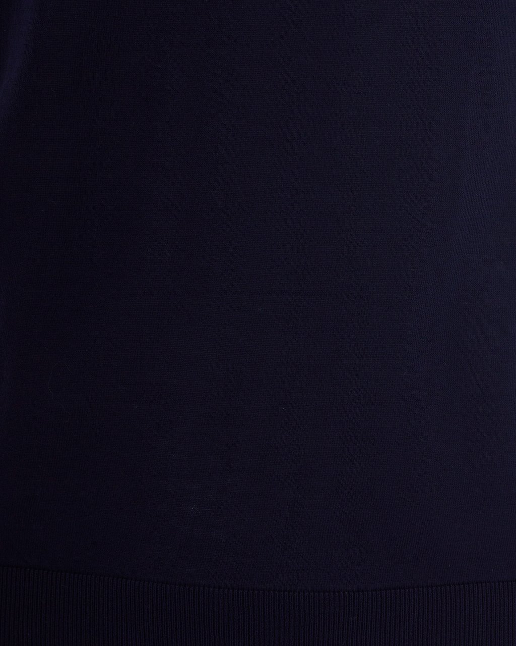 Ballantyne Short-Sleeve Slim-Fit Knit Top with Ribbed Detailing Blauw