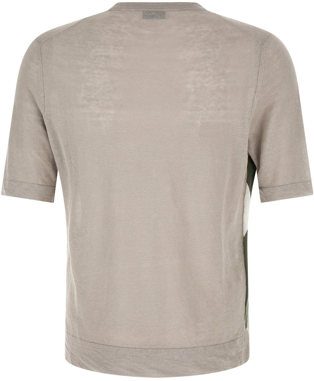 Ballantyne Gray Linen T-Shirt Grijs