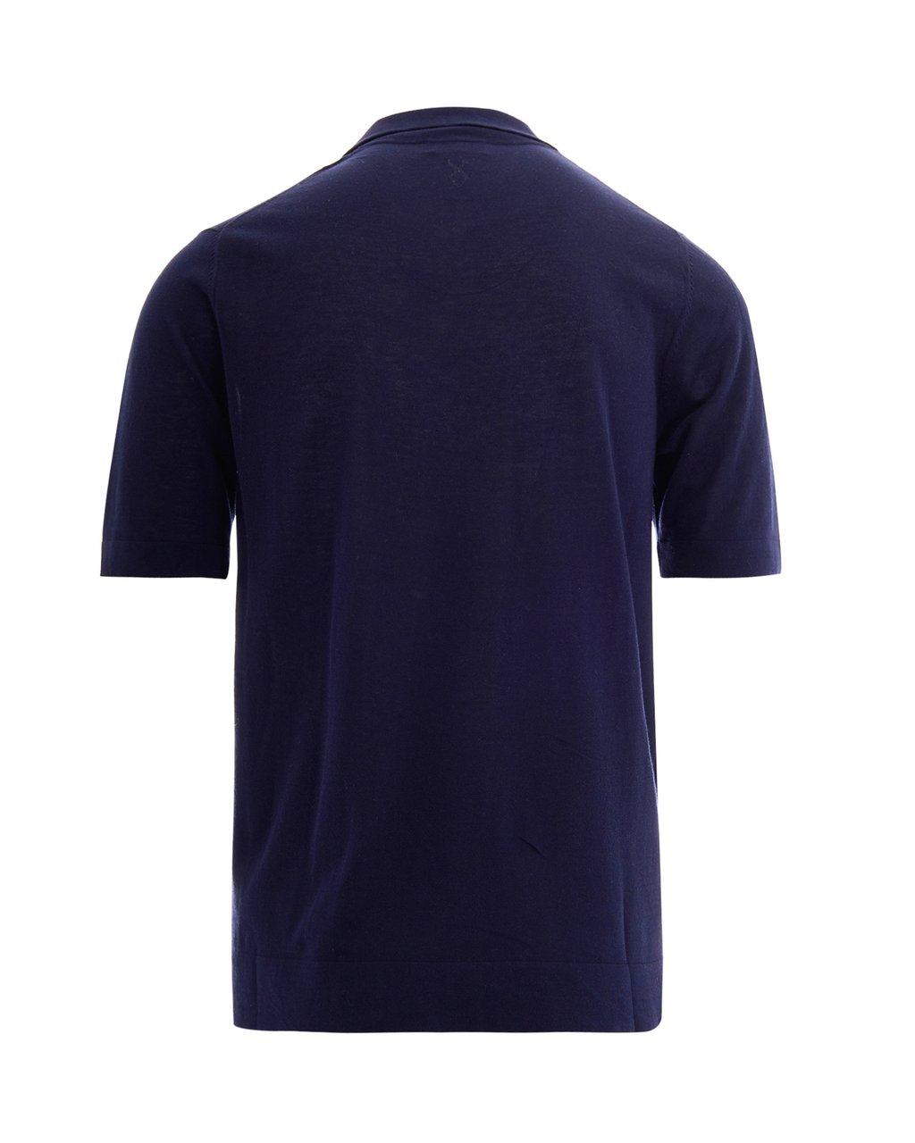 Ballantyne Open Collar Polo Shirt in Navy Blue by Ballantyne Blauw