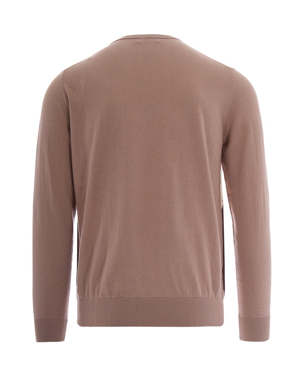 Ballantyne Lightweight Knit Sweater with Distinctive Diamond Pattern Bruin