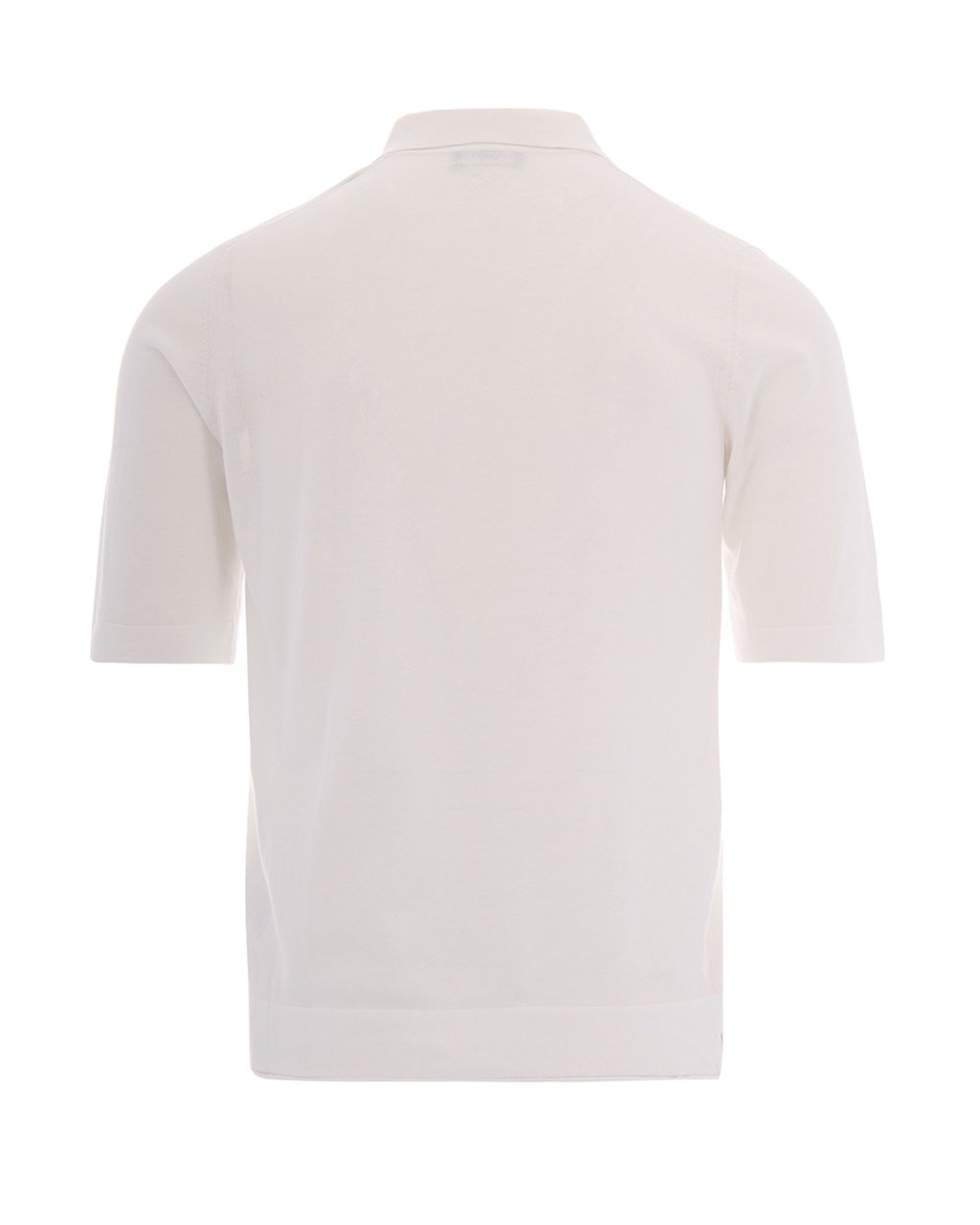 Ballantyne White Button-Up Shirt with Classic Collar and Smooth Finish Wit
