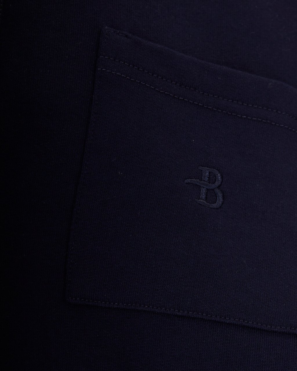 Ballantyne Technical Fabric Hoodie with Adjustable Features and Embroidered Detail Blauw