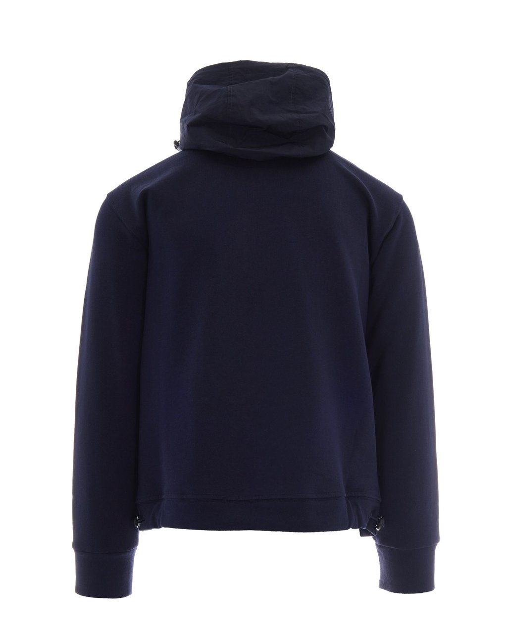 Ballantyne Technical Fabric Hoodie with Adjustable Features and Embroidered Detail Blauw